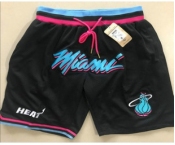Men's Miami Heat Black 2020 Nike City Edition Just Don Shorts Swingman Shorts