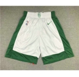 Men's Boston Celtics White 2021 Nike City Edition Swingman Stitched NBA Shorts
