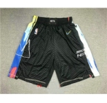 Men's Brooklyn Nets NEW Black 2021 City Edition Swingman Stitched NBA Shorts