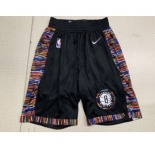 Nets Black City Edition Nike Swingman Shorts