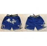 Men's Orlando Magic Blue Just Don Stitched Shorts