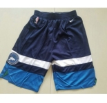 Men's Minnesota Timberwolves Navy Blue 2017-2018 Nike Swingman Stitched NBA Shorts