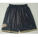 Men's Philadelphia 76ers Black 2000-01 Hardwood Classics Soul Swingman Throwback Shorts
