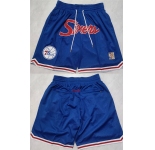 Men's Philadelphia 76ers Blue Shorts