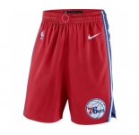 Men's Philadelphia 76ers Nike Red Statement Swingman Basketball Shorts