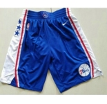 Nike Philadelphia 76ers Blue Swingman Shorts