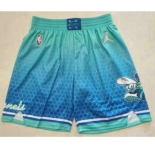 Men's Charlotte Hornets Blue Jordan Diamond 2022 City Edition Swingman Stitched Shorts