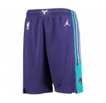 Men's Jordan Brand Purple Charlotte Hornets Icon Swingman Basketball Shorts
