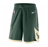 Men's Milwaukee Bucks Nike Green Icon Swingman Basketball Shorts