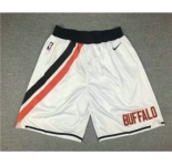 Men's Los Angeles Clippers White Nike 2019 Swingman Throwback Shorts