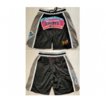 Men San Antonio Spurs Black Grey Shorts Run Small