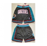 Men Memphis Grizzlies Black Shorts Run Small