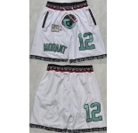 Men's Memphis Grizzlies #12 Ja Morant White 2025 Shorts