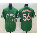 Men's Mexico Baseball #56 Randy Arozarena Number 2023 Green World Classic Stitched Jersey1