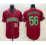 Men's Mexico Baseball #56 Randy Arozarena Number 2023 Red World Classic Stitched Jersey11