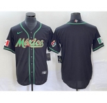 Men's Mexico Baseball Blank NEW 2023 Black World Classic Stitched Jersey