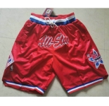 1991 All-Star West Shorts (Red) JUST DON By Mitchell & Ness