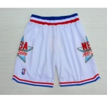 1992 All-Star White Hardwood Classics Swingman Shorts
