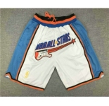 1997 NBA All-Star Shorts (White) JUST DON By Mitchell & Ness