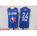 Men's Custom The Jordan Brand 2020 All-Star Game Swingman Stitched Blue NBA Jersey