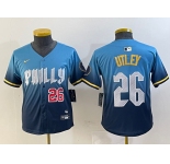 Youth Philadelphia Phillies #26 Chase Utley Blue 2024 City Connect Limited Stitched Jerseys