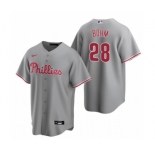 Youth Philadelphia Phillies #28 Alec Bohm Gray Road Jersey