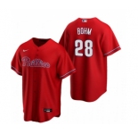 Youth Philadelphia Phillies #28 Alec Bohm Red Alternate stitch Jersey