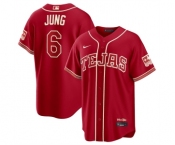 Women Texas Rangers #6 Josh Jung Red 2026 City Connect Stadium Stitched Baseball Jersey