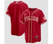 Women Texas Rangers Blank Red 2026 City Connect Stadium Stitched Baseball Jersey