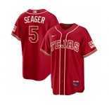 Youth Texas Rangers #5 Corey Seager Red 2026 City Connect Stadium Stitched Baseball Jersey -