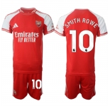 Men's Arsenal F.C #10 Emile Smith Rowe Red 2025 Home Soccer Jersey Suit