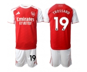 Men's Arsenal F.C #19 Leandro Trossard 2026 Red Home Soccer Jersey Suit