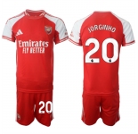 Men's Arsenal F.C #20 Jorginho Red 2025 Home Soccer Jersey Suit
