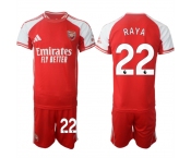 Men's Arsenal F.C #22 David Raya Red 2025 Home Soccer Jersey Suit
