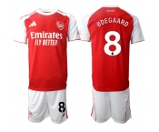 Men's Arsenal F.C #8 Martin degaard 2026 Red Home Soccer Jersey Suit
