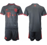 Men's FC Bayern M端nchen Blank 22-23 Black Away Soccer Jersey Suit