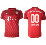 Men's FC Bayern M端nchen Custom Red Home Jersey