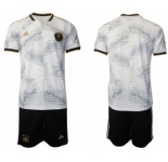 Men's Germany Blank White Home Soccer Jersey Suit