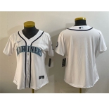Youth Seattle Mariners Blank White Cool Base Stitched Baseball Jersey