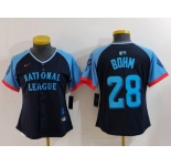 Women's Philadelphia Phillies #28 Alec Bohm Navy 2024 All Star Limited Stitched Jersey
