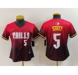 Women's Philadelphia Phillies #5 Bryson Stott Number Red 2024 City Connect Limited Jersey