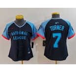 Women's Philadelphia Phillies #7 Trea Turner Navy 2024 All Star Limited Stitched Jersey