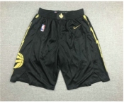 Men's Toronto Raptors Black 2020 Nike City Edition Swingman Shorts