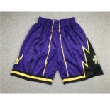 Men's Toronto Raptors Purple Hardwood Classics Soul Swingman Throwback Shorts