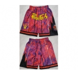 Men's Toronto Raptors Red Mitchell&Ness Shorts (Run Small)