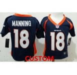 Nike Denver Broncos Custom Blue Toddlers Jersey