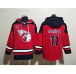 Men's Cleveland Guardians José RamÃrez Red Lace-Up Pullover Hoodie