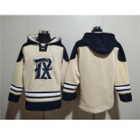 Men's Texas Rangers Blank Cream Ageless Must-Have Lace-Up Pullover Hoodie