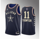 Men 2024 All Star #11 Klay Thompson Navy Stitched Basketball Jersey