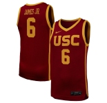 NBA Trojans #6 JAMES JR. Red Jerseys